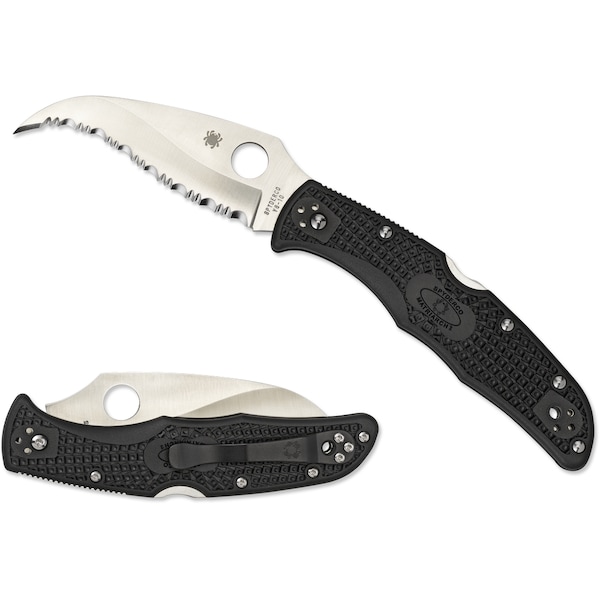 Spyderco 2024 Spyderco Matriarch 2 Lightweight Black Serrated SPY-C12SBK2 - main